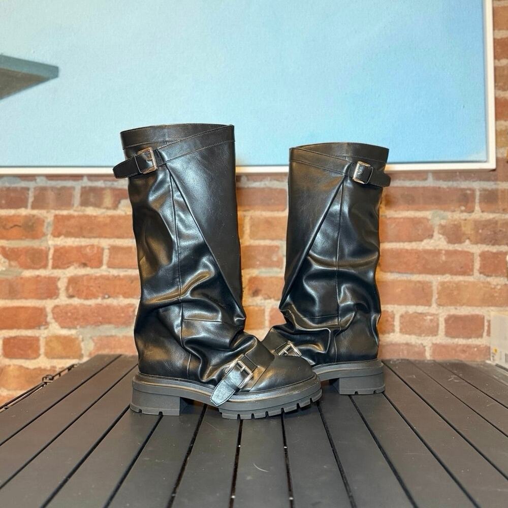 Steve Madden Restore Knee-High Slouchy Moto Boot, NWOT